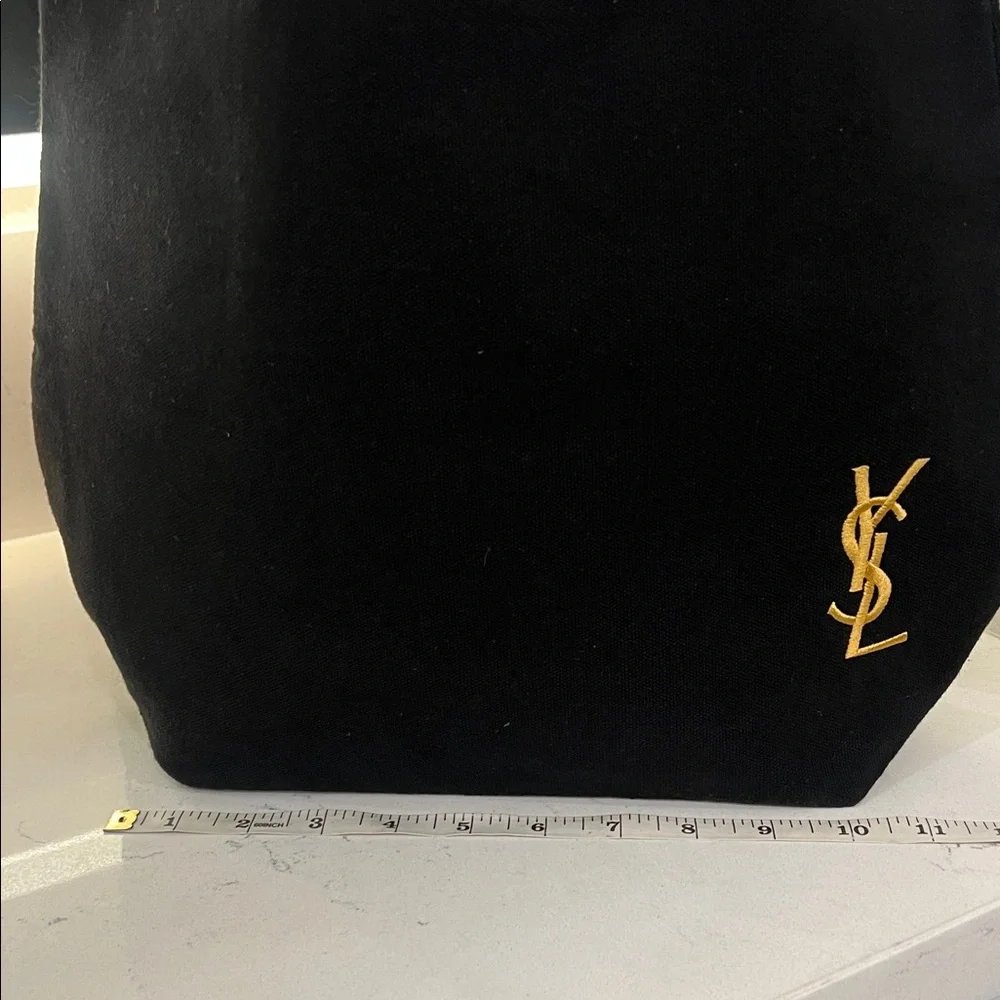 YSL Black Tote perfume Bag with Gold Logo - Picture 3 of 8